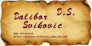 Dalibor Šviković vizit kartica